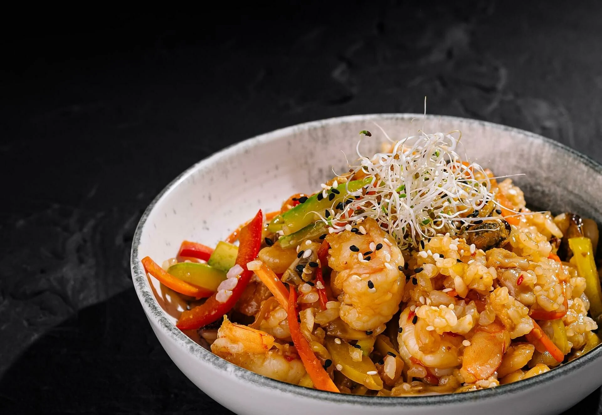 Krevetės su ryžiais